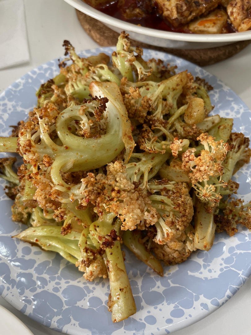 超好吃的低脂烤花菜㊙️做法简单，减脂必备