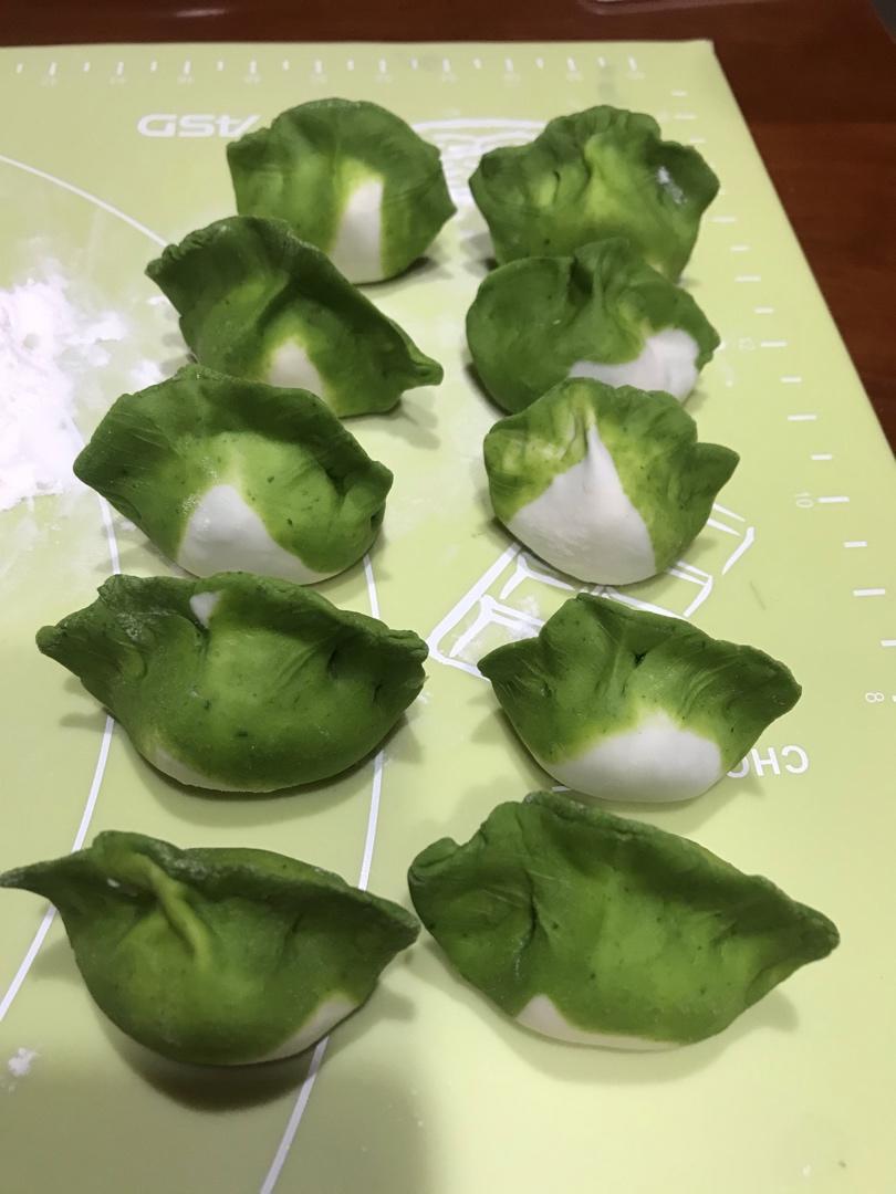 白菜饺子详细包法