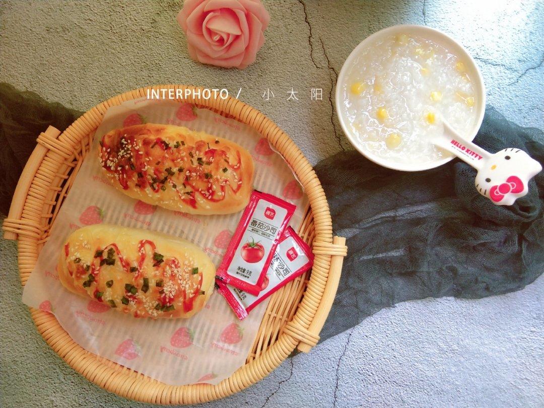 芝士香葱热狗面包