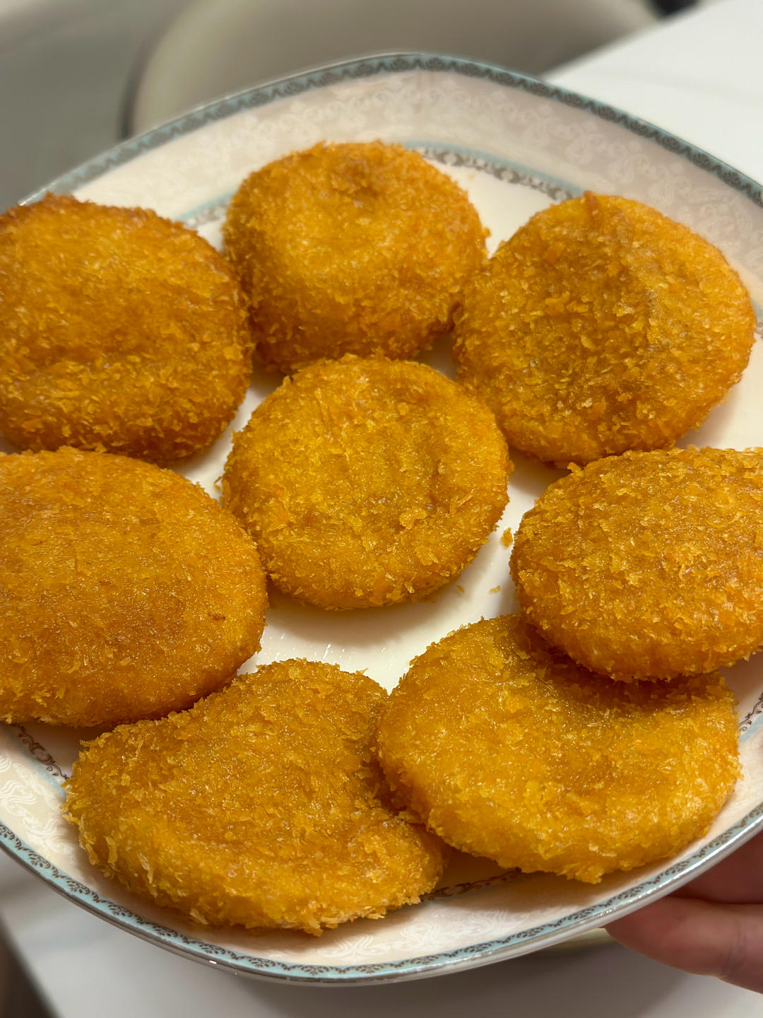 最爱炸物🔥外酥里糯南瓜饼✨简单三步的零失败做法❗
