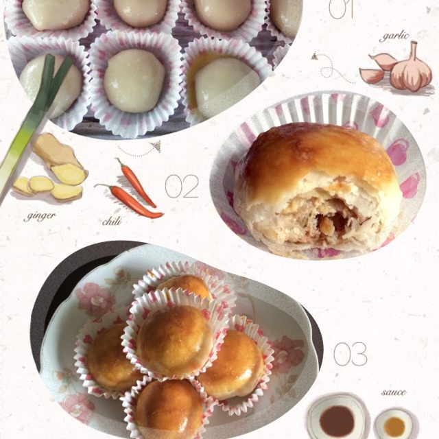 苏式榨菜鲜肉月饼