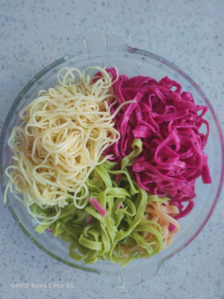 彩色营养蔬菜面条
