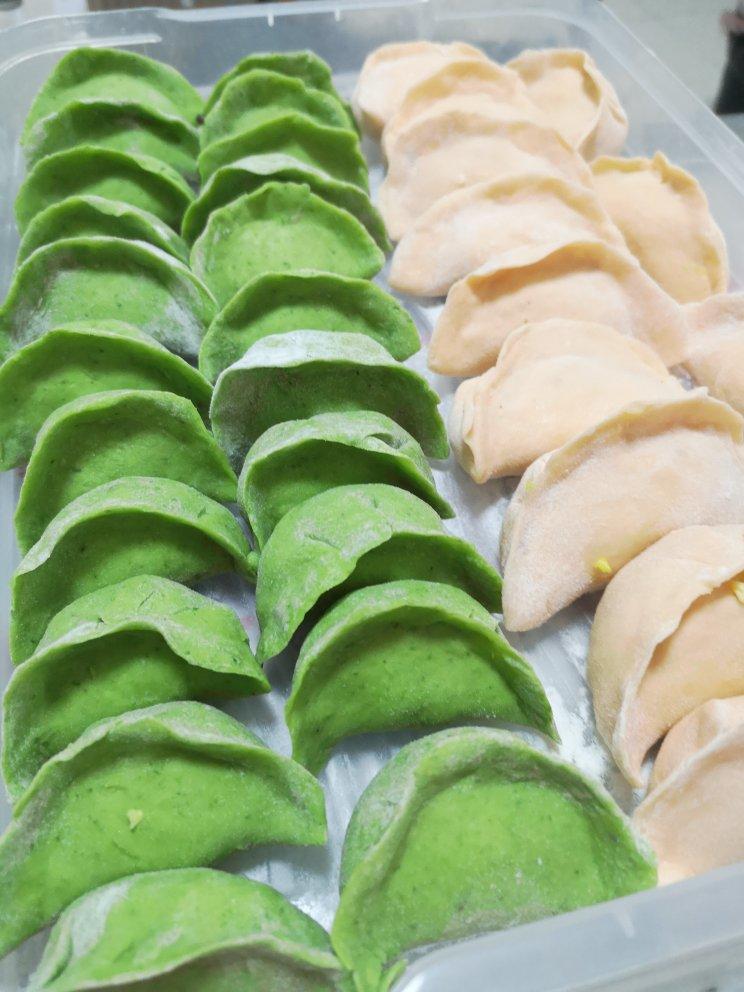 菠菜面的饺子