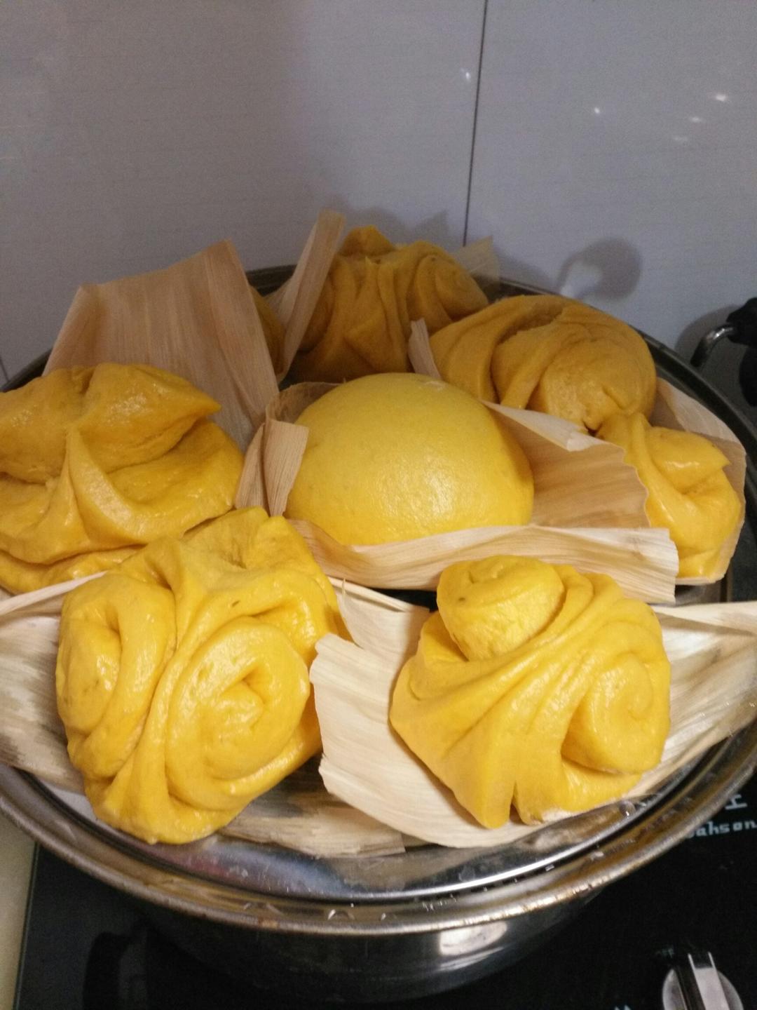 南瓜花卷馒头