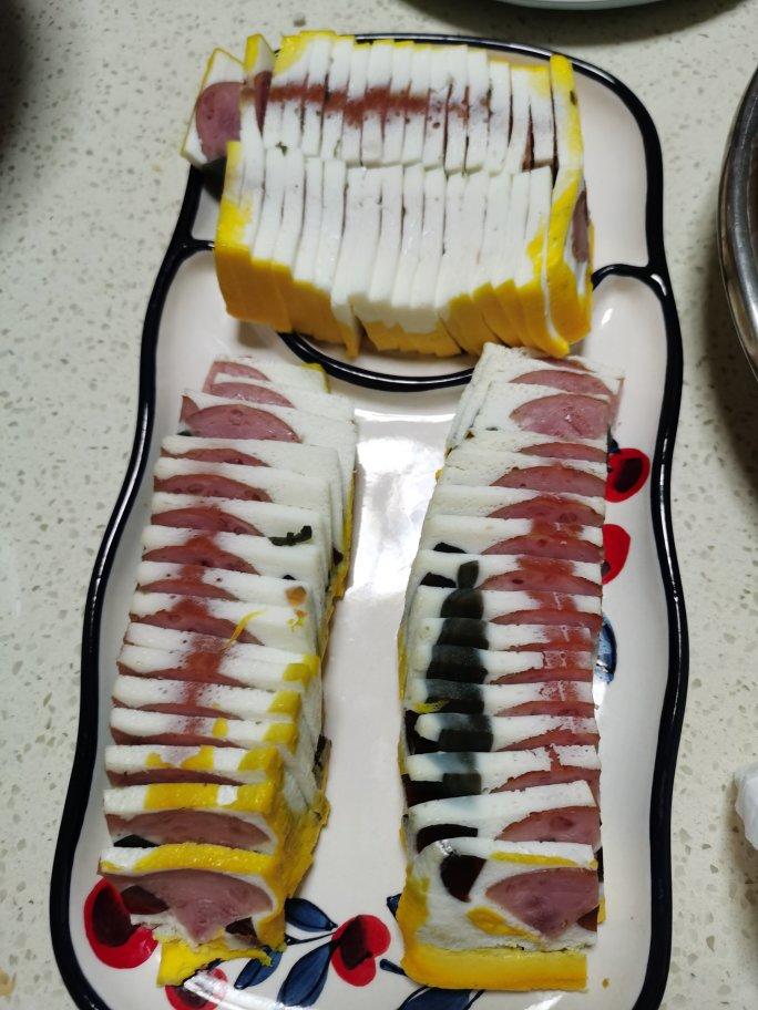 三色蒸蛋