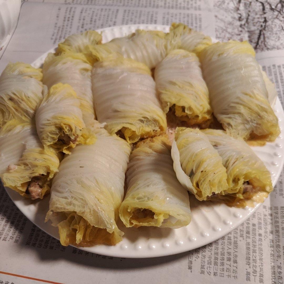 娃娃菜香菇肉卷