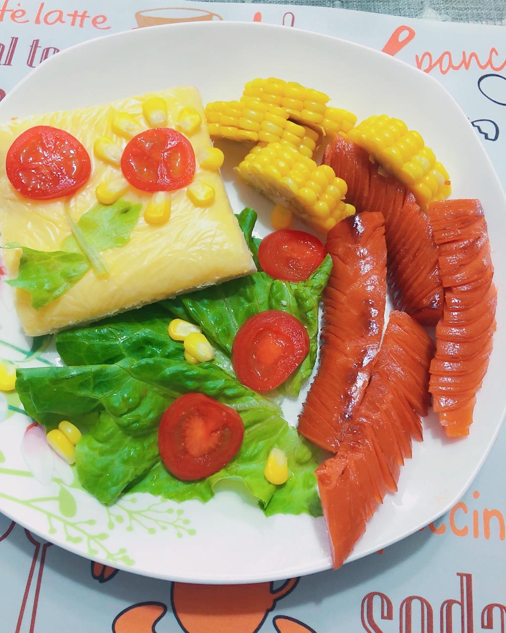 超萌猫头鹰吐司早餐