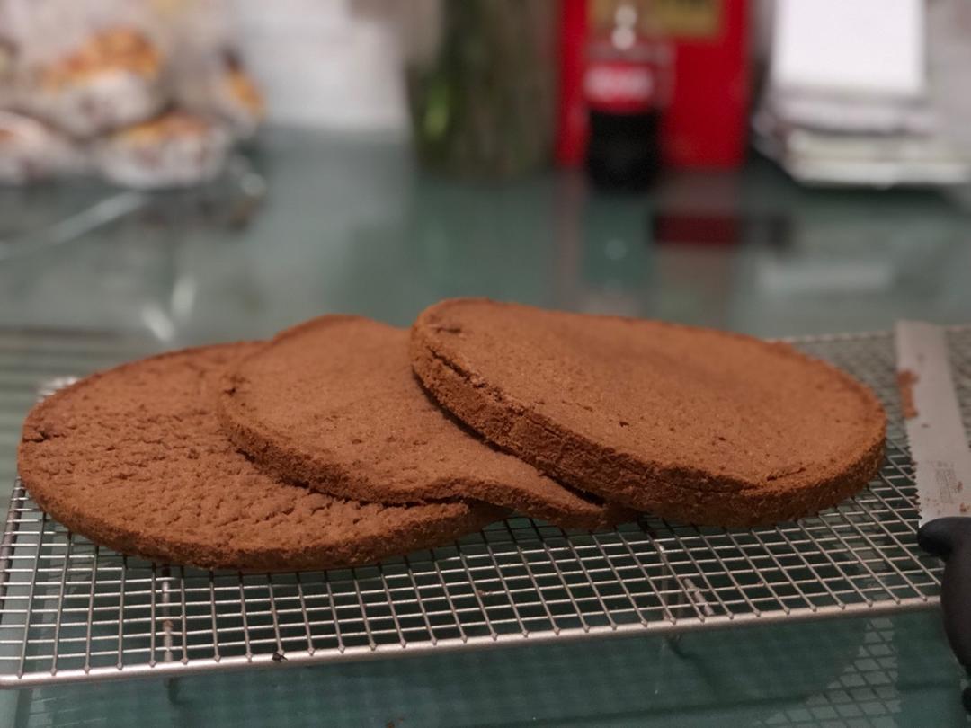 不消泡的巧克力戚风