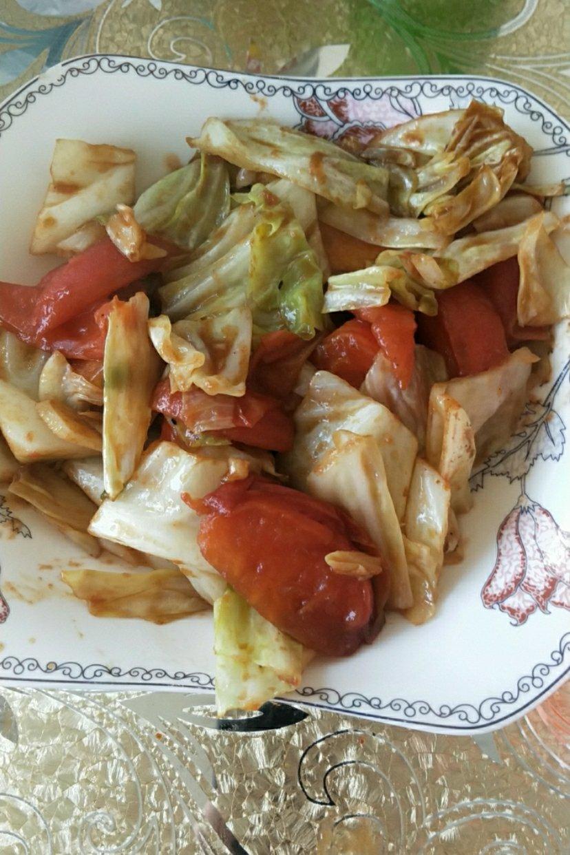 大头菜炒西红柿
