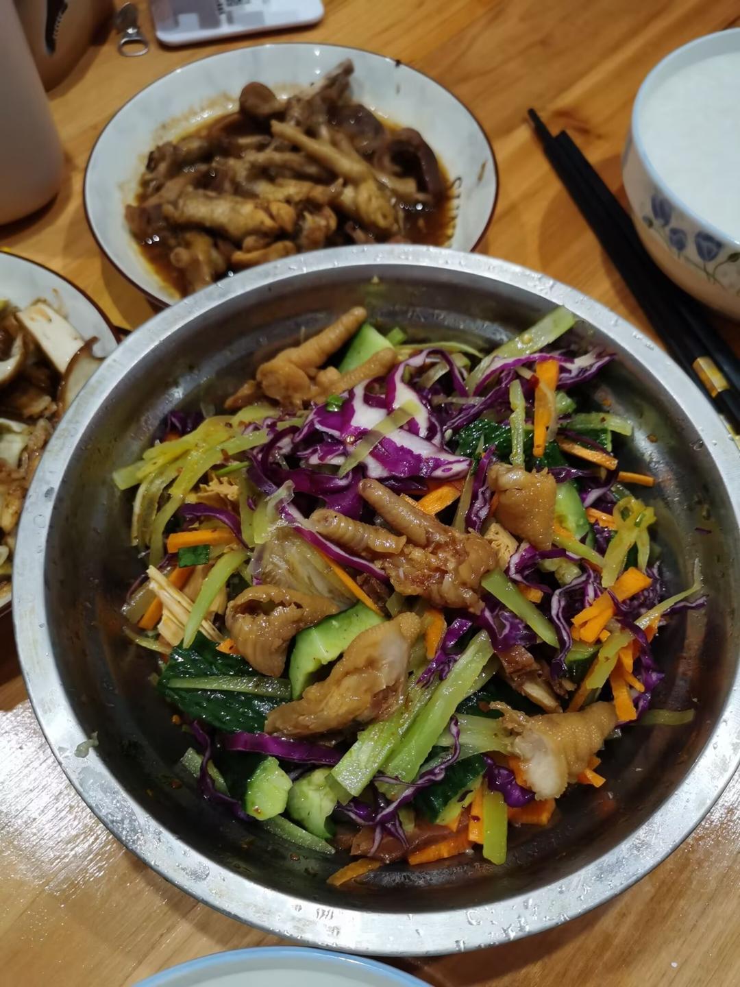 凉拌（腐竹木耳黄瓜）