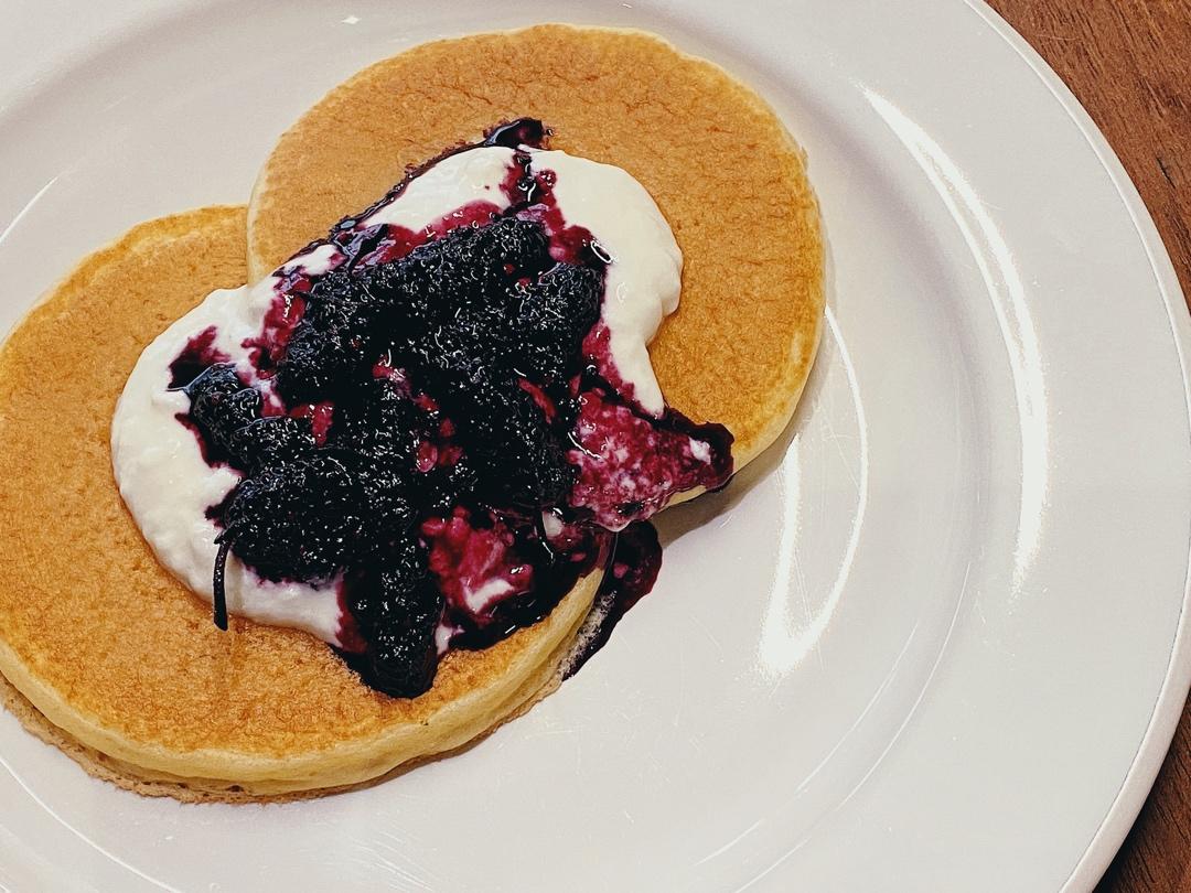松软的酸奶松饼 Yogurt Pancake（无油无糖）