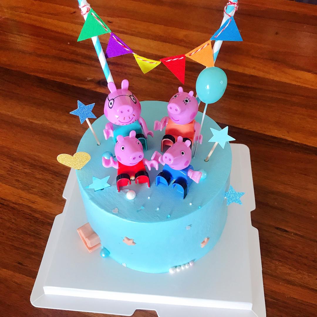 小猪佩奇场景蛋糕