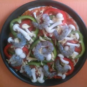 鲜蔬大虾披萨的做法 步骤7