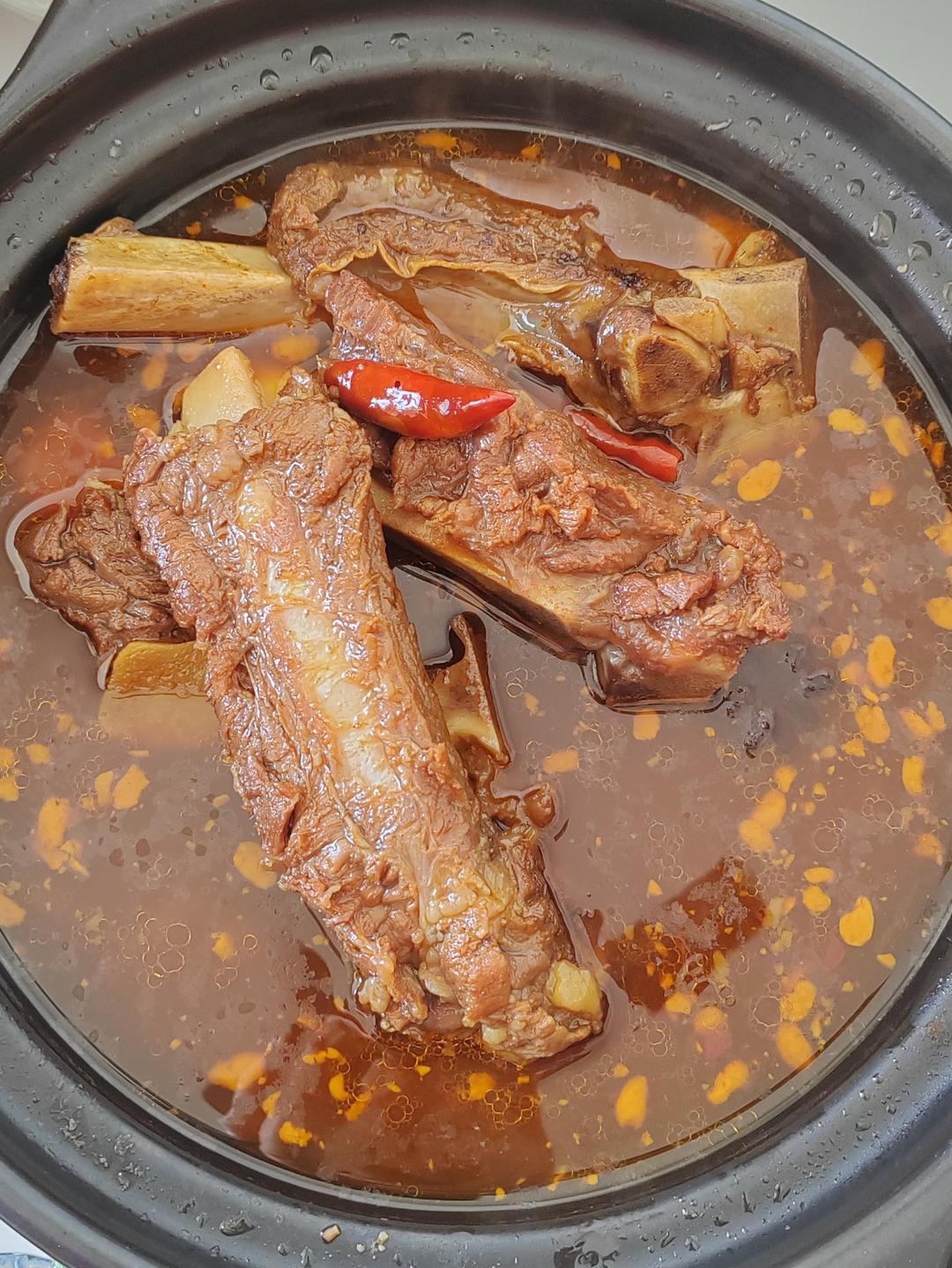 香焖牛排骨