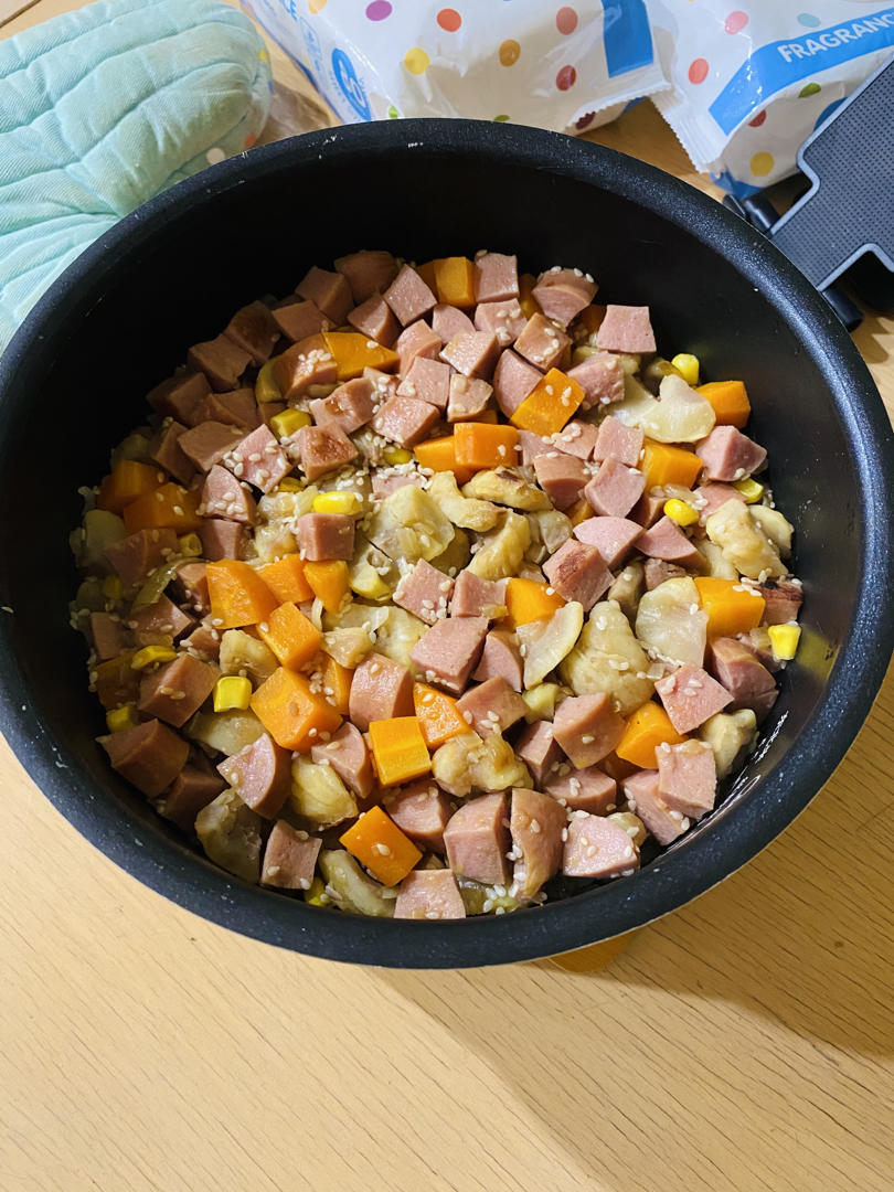 云腿板栗焖饭【松下分体式饭煲】