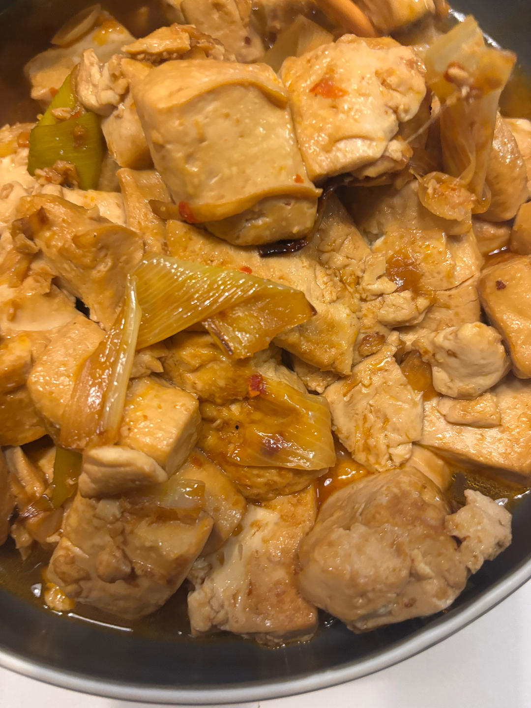 ～葱烧豆腐～