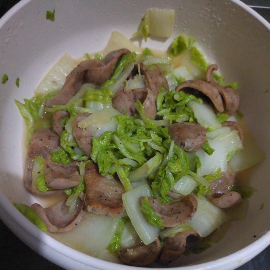 腊肠白菜