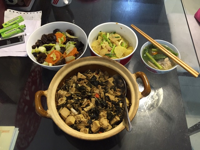 我为家人做晚餐