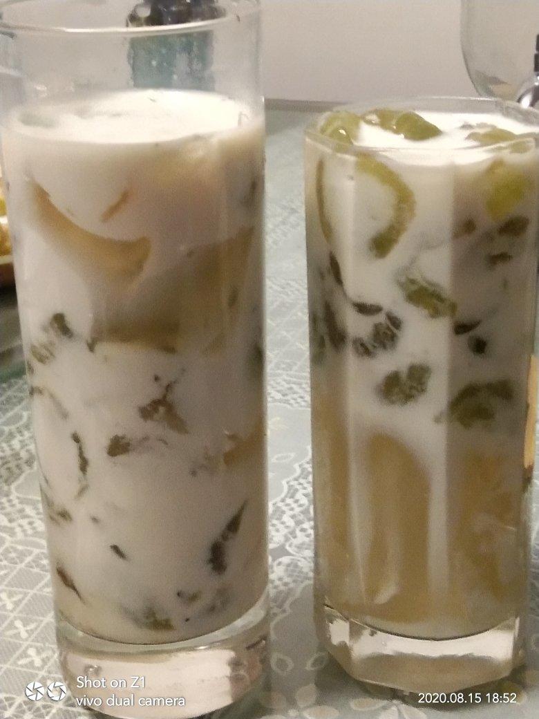 夏日特饮—5款可以吸的水果冻撞奶，白凉粉的N种可能