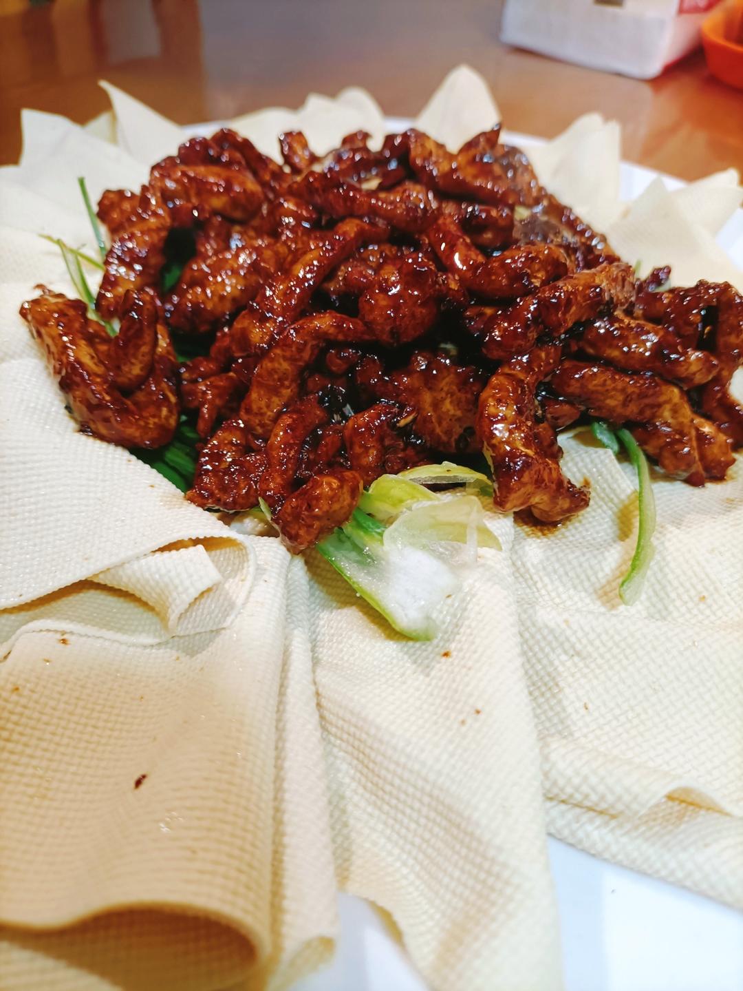 传统做法 京酱肉丝