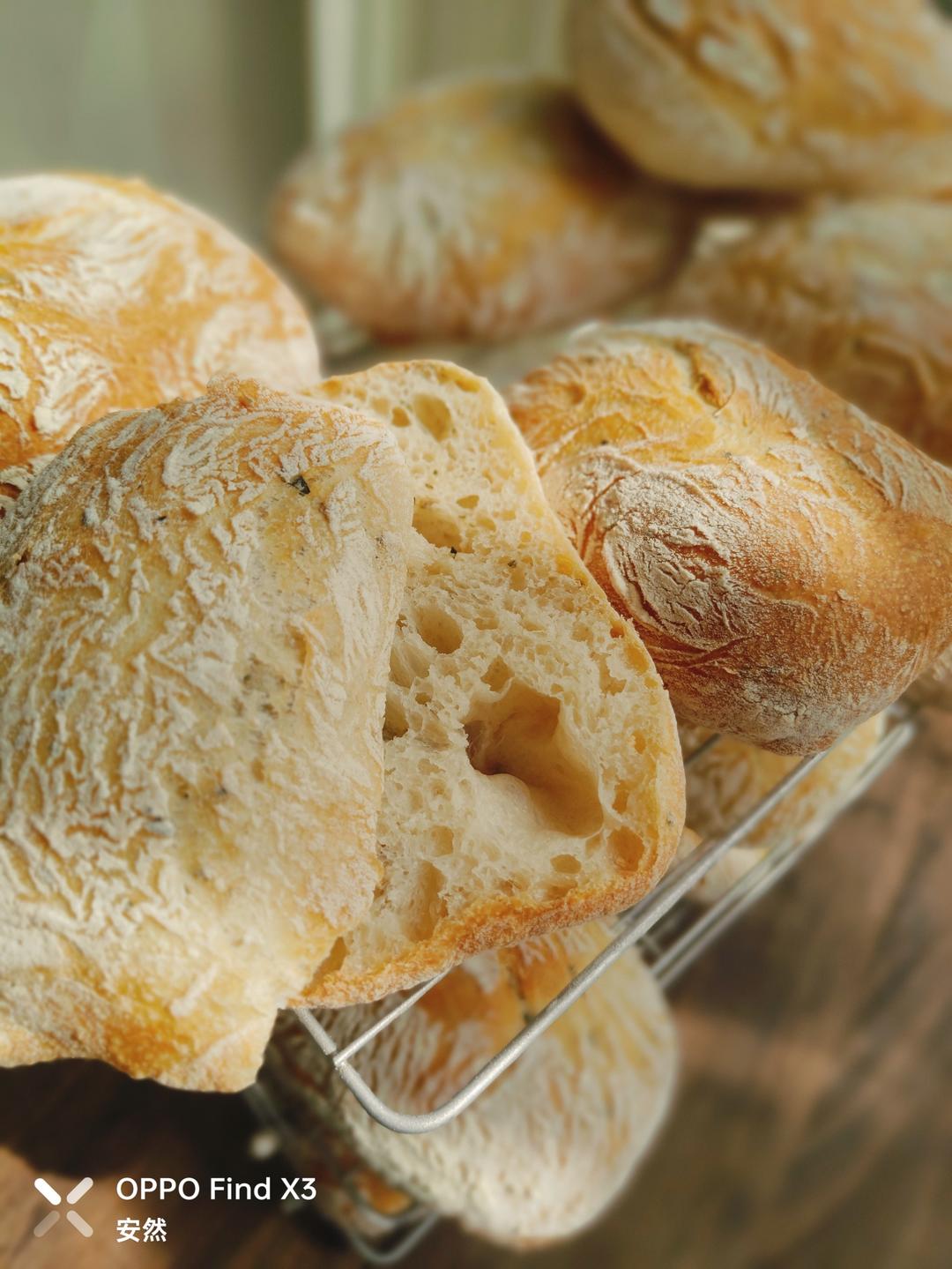 恰巴塔面包  Ciabatta