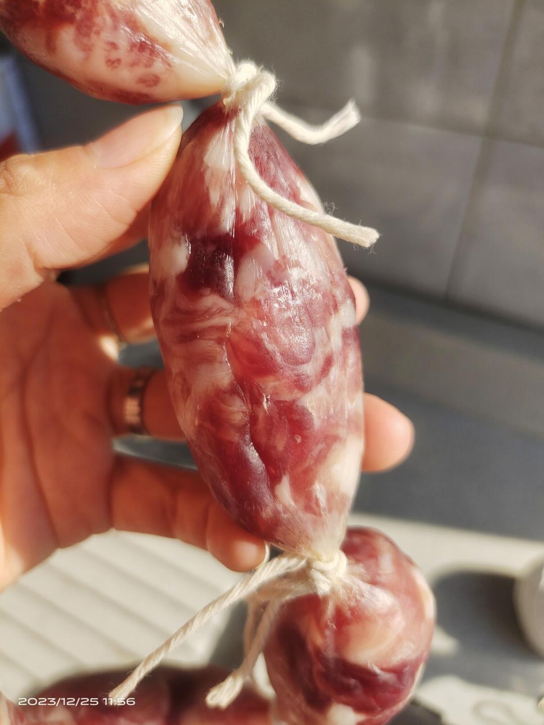 自制腊肠，灌香肠，苏式香肠