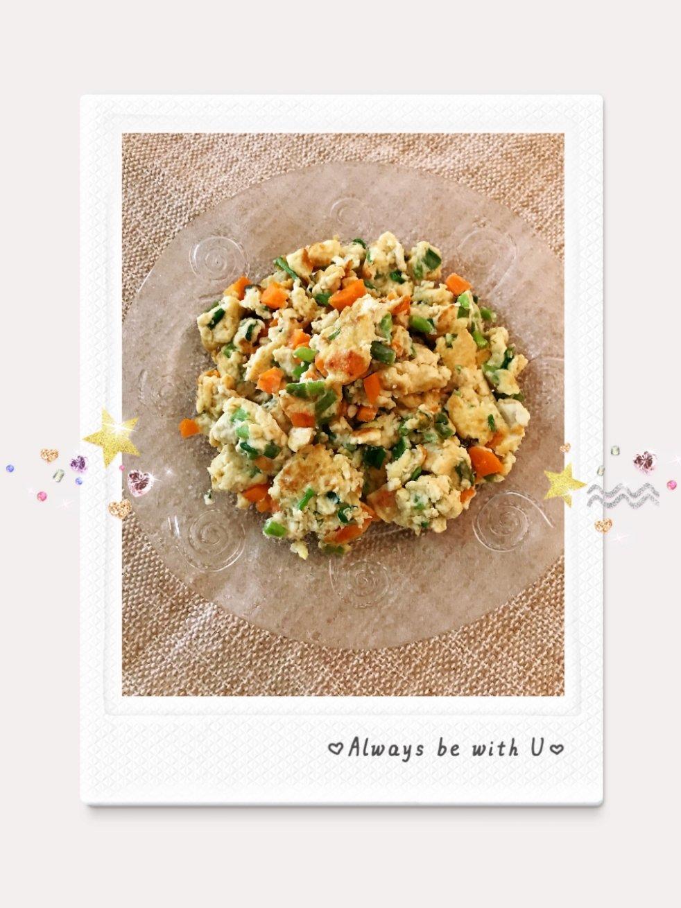 蒜薹鸡蛋炒豆腐