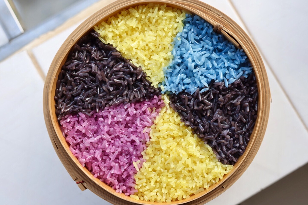 （清明节/三月三）彩色糯米饭（植物染料+做法）
