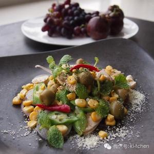 “kiki厨房”消夏低热量料理  秋葵鸡肉沙拉的做法 步骤4