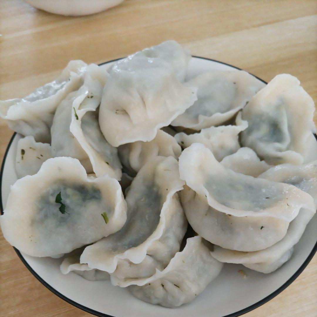 菠菜素馅饺子