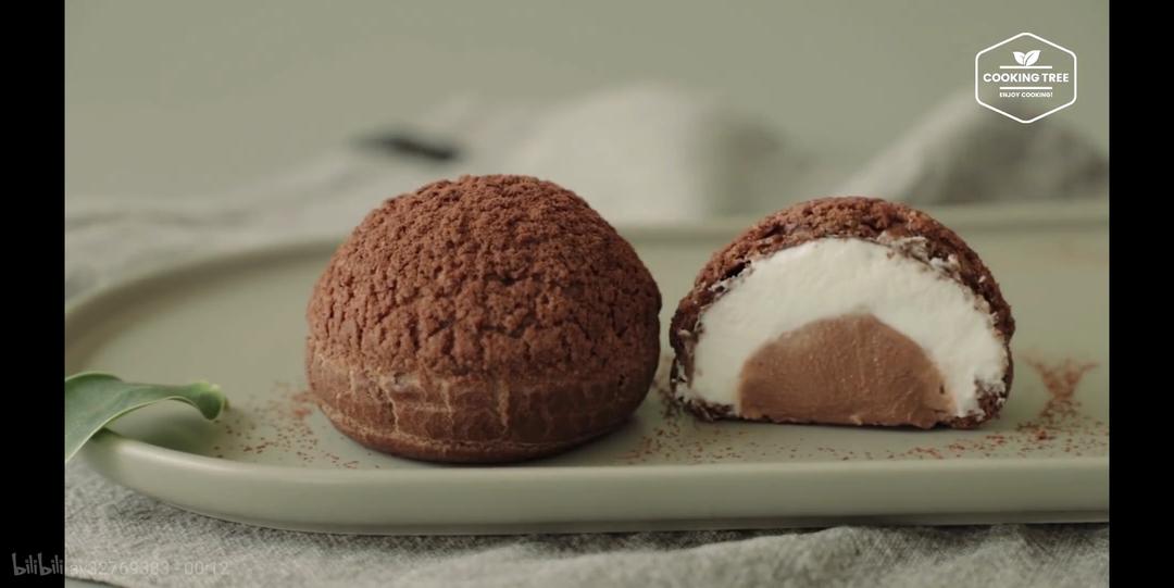 【搬运】巧克力曲奇泡芙