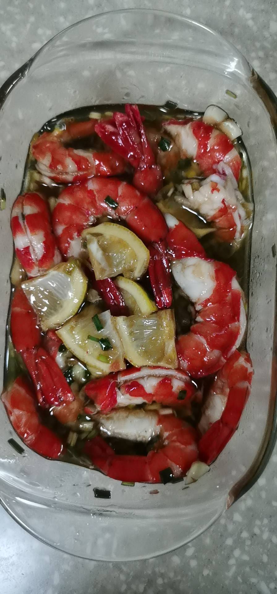 百香果柠檬虾