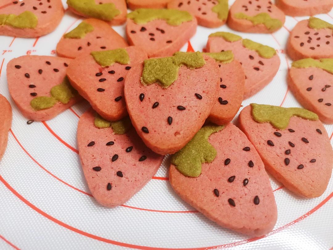 高颜值草莓饼干