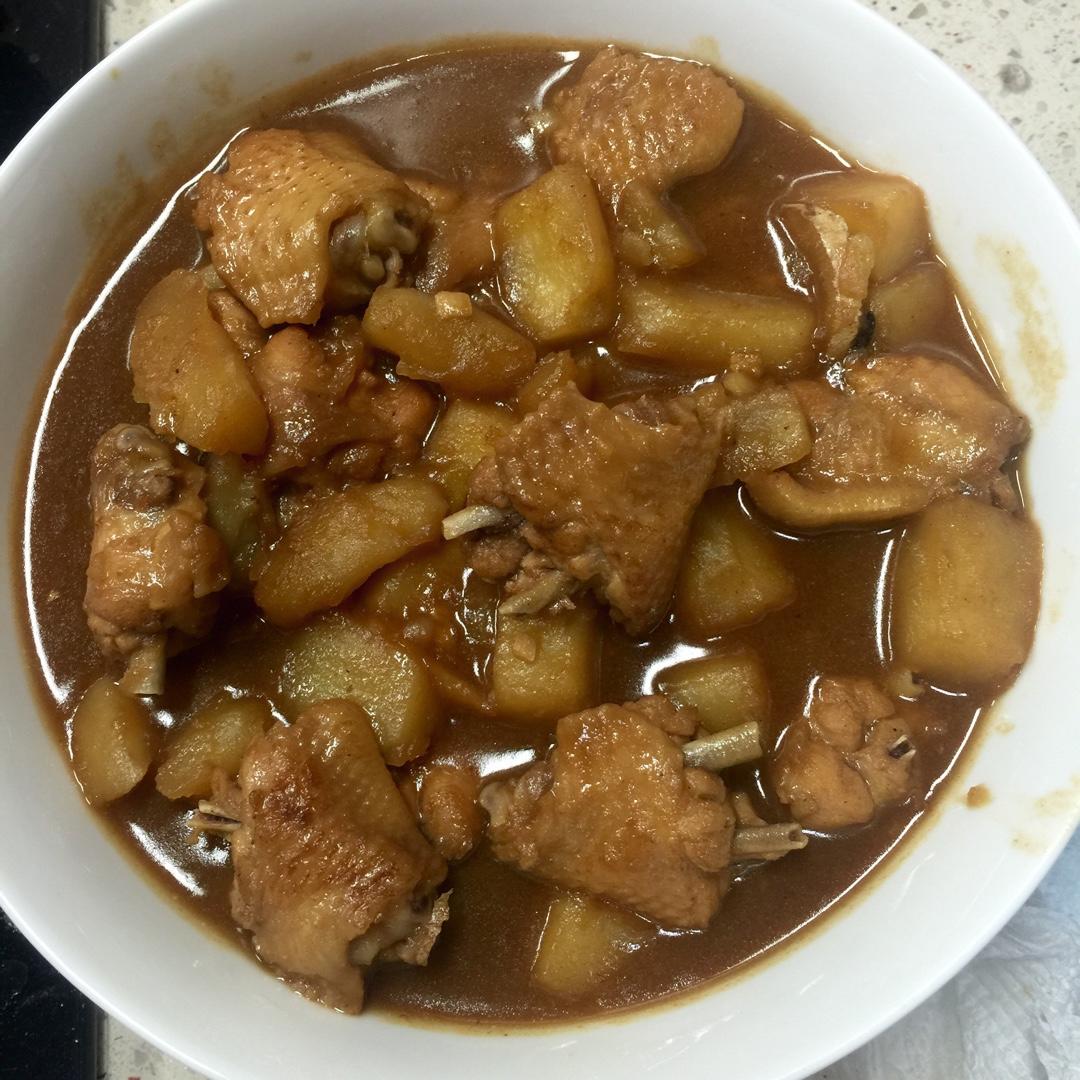土豆炖鸡翅（快手零失败）