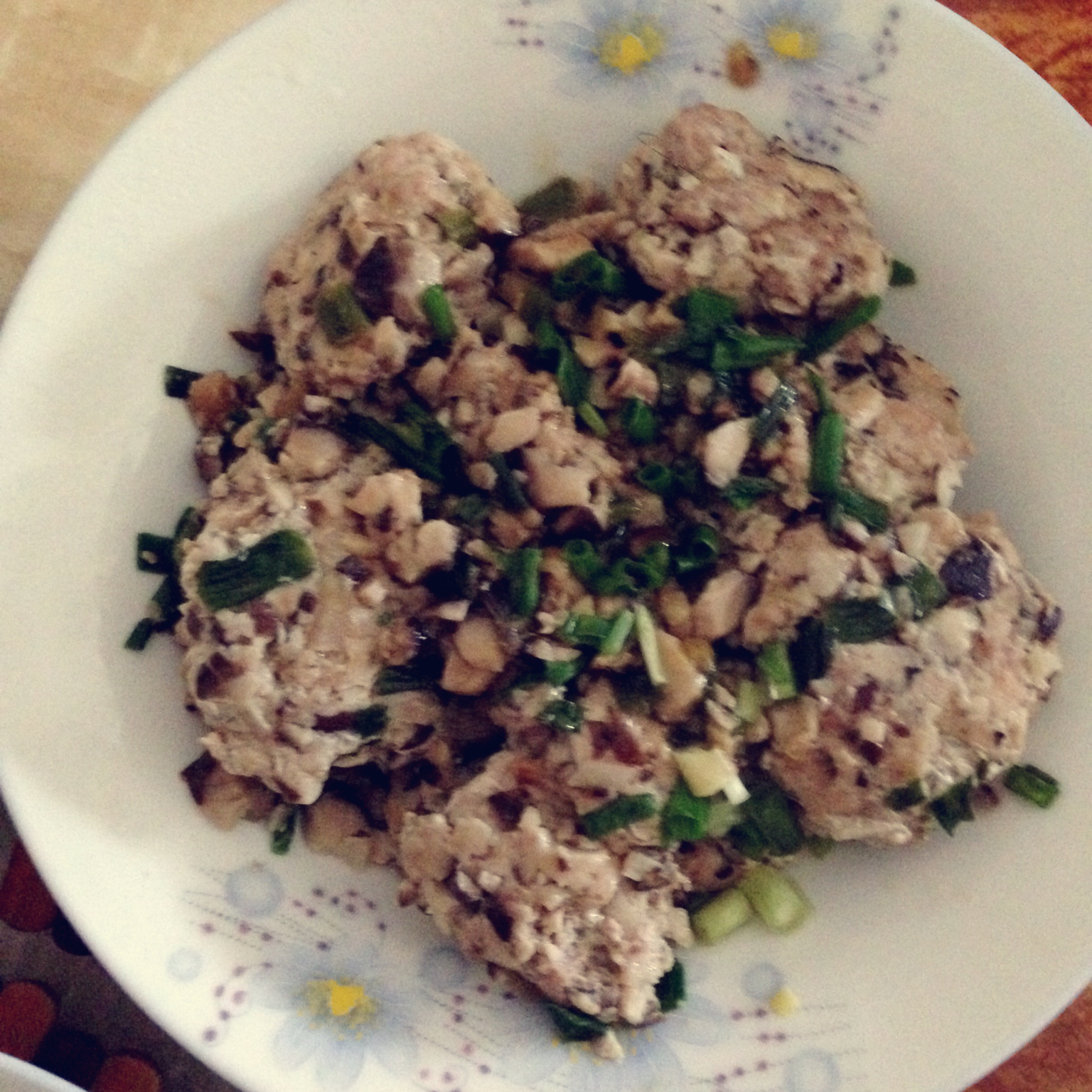香菇煎肉饼