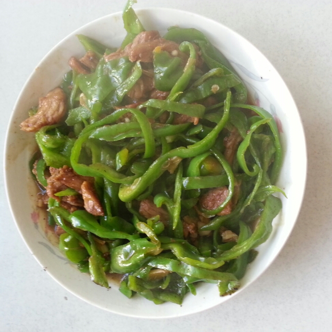 青椒炒肉丝