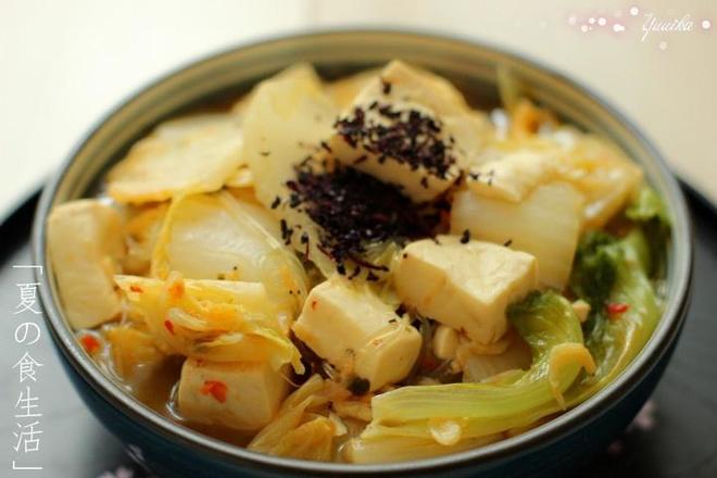 美味白菜豆腐汤的做法