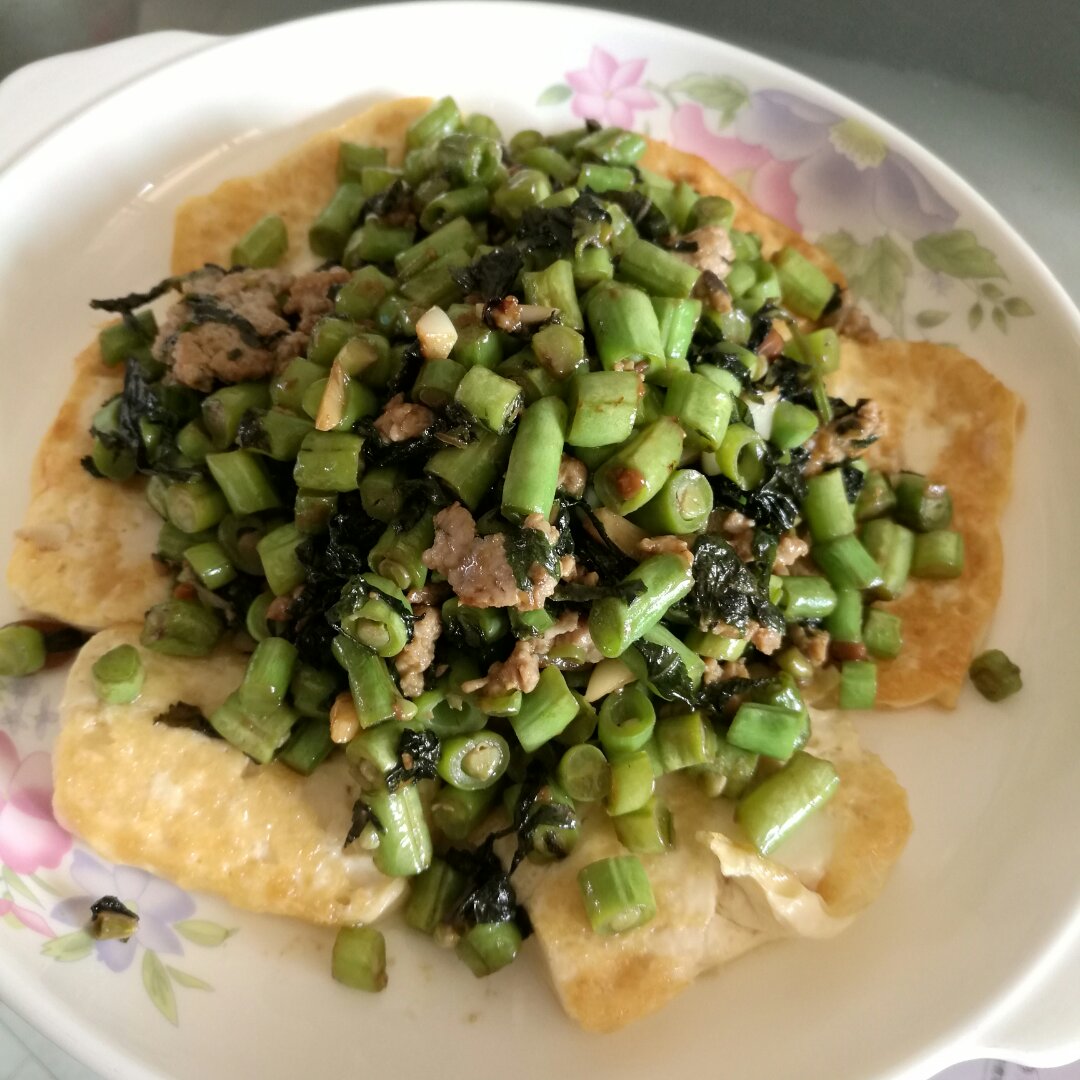 香煎豆腐--家常豆腐