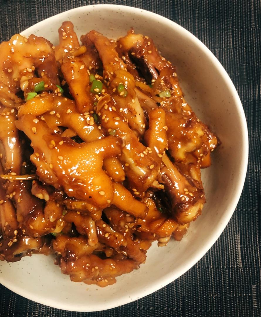 香辣烧鸡爪