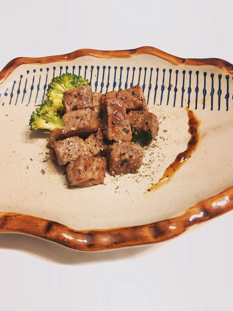 黑胡椒牛肉粒~补充优质蛋白