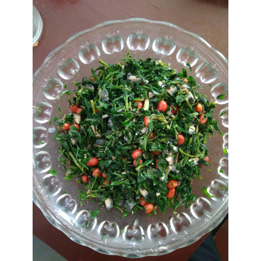 花生米臭干拌香菜