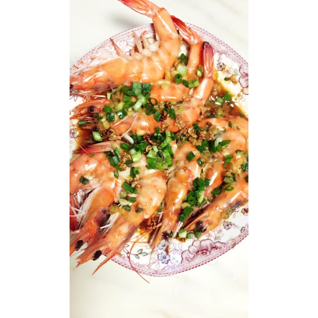 【曼食慢语】清蒸蒜蓉填虎虾