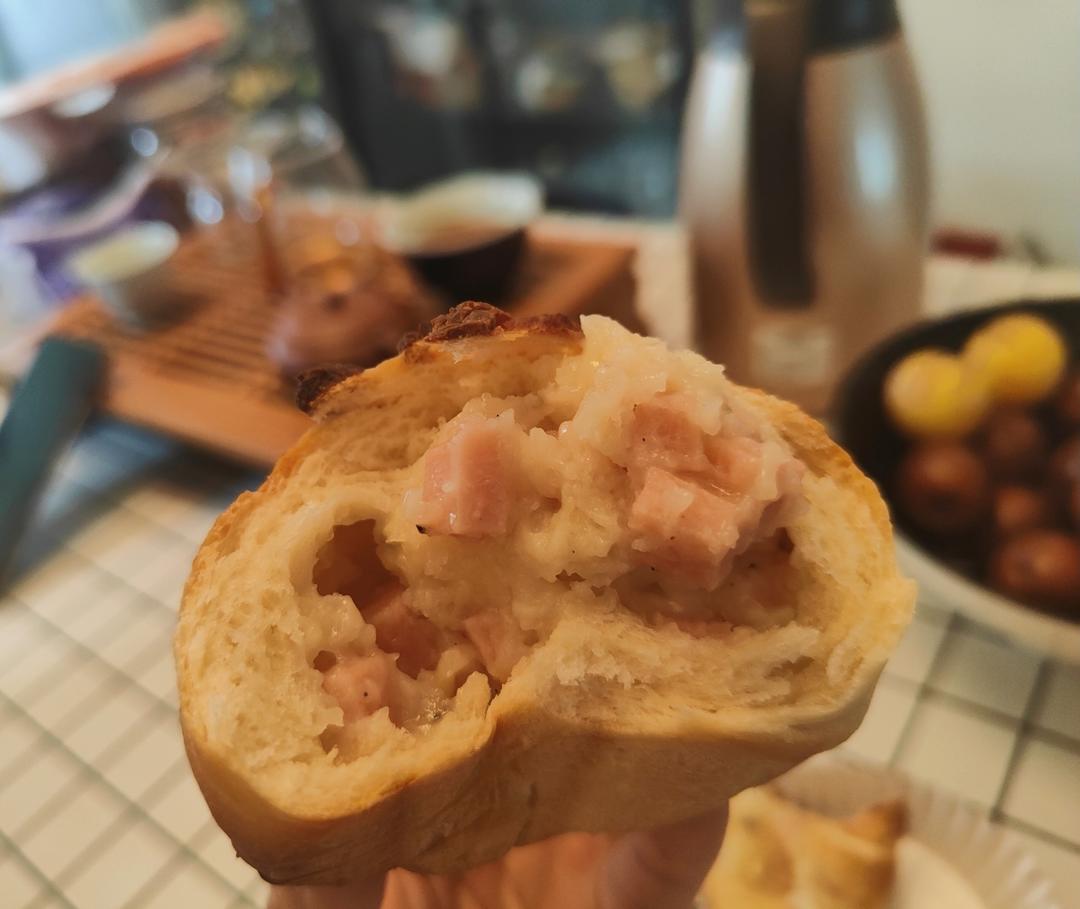 培根土豆芝士面包