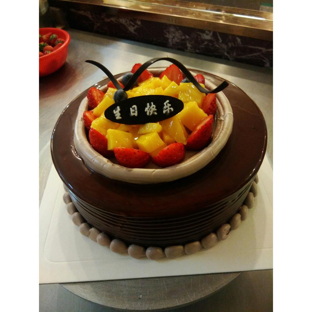 巧克力戚风裸蛋糕