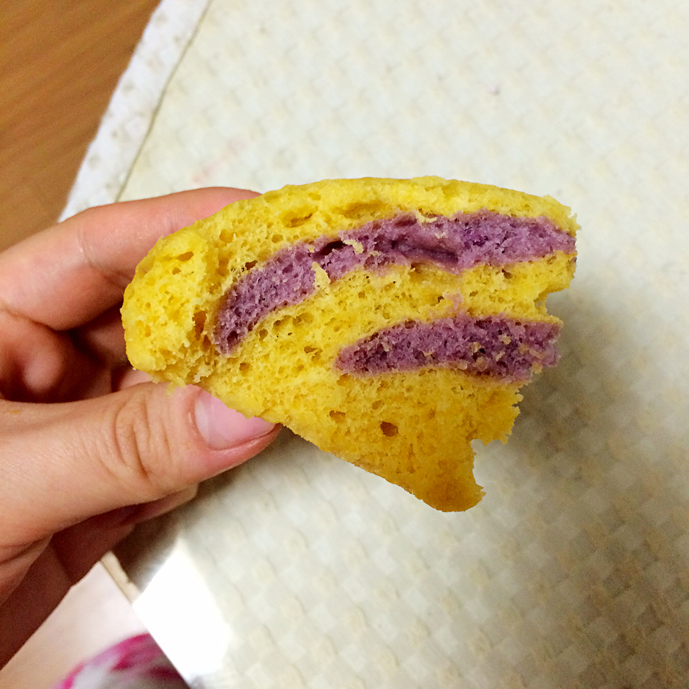 紫薯南瓜双色发糕