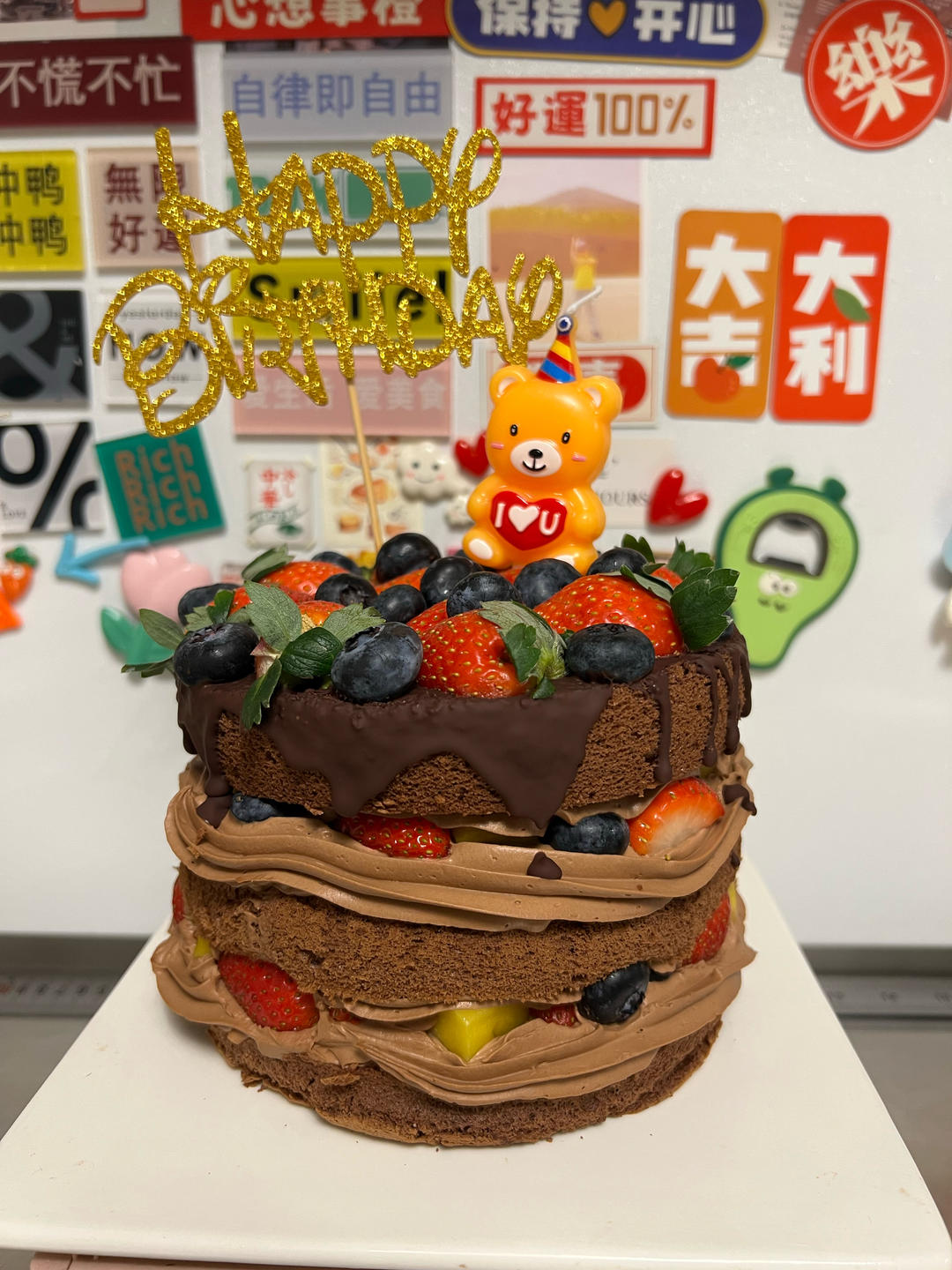 裸蛋糕の巧克力🍫可可戚风