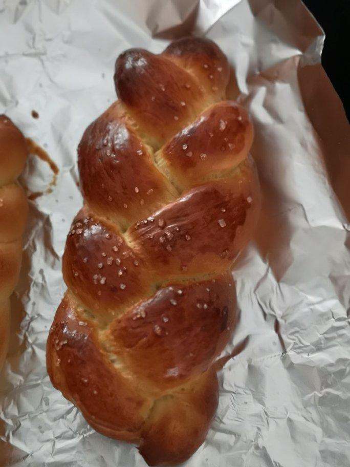 砂糖麻花面包（两股辫子）