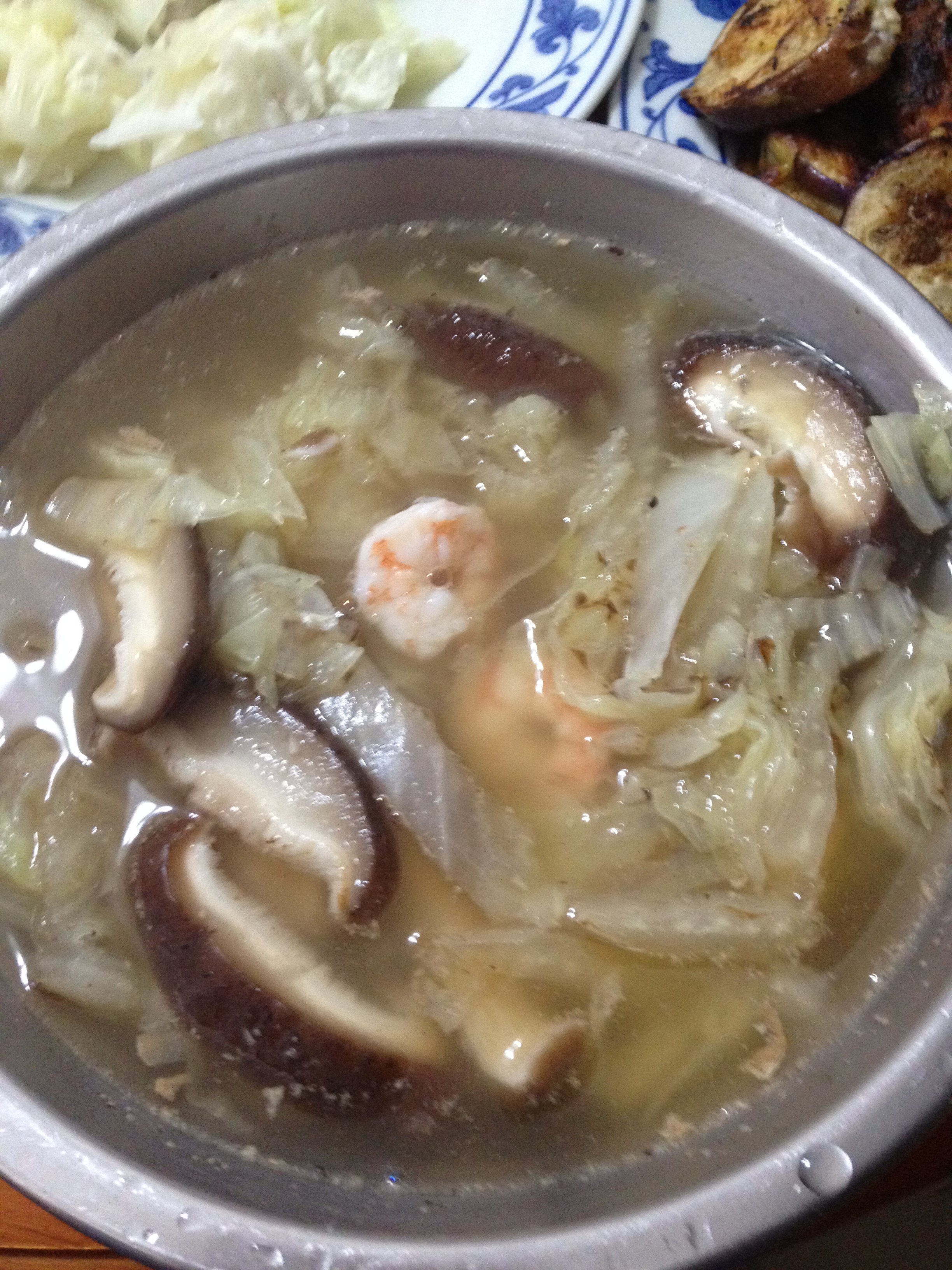香菇白菜瘦肉汤