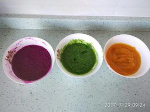 宝宝辅食-营养彩色面片的做法 步骤1