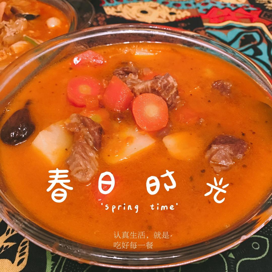 番茄牛腩(这样做牛肉不会老哦）